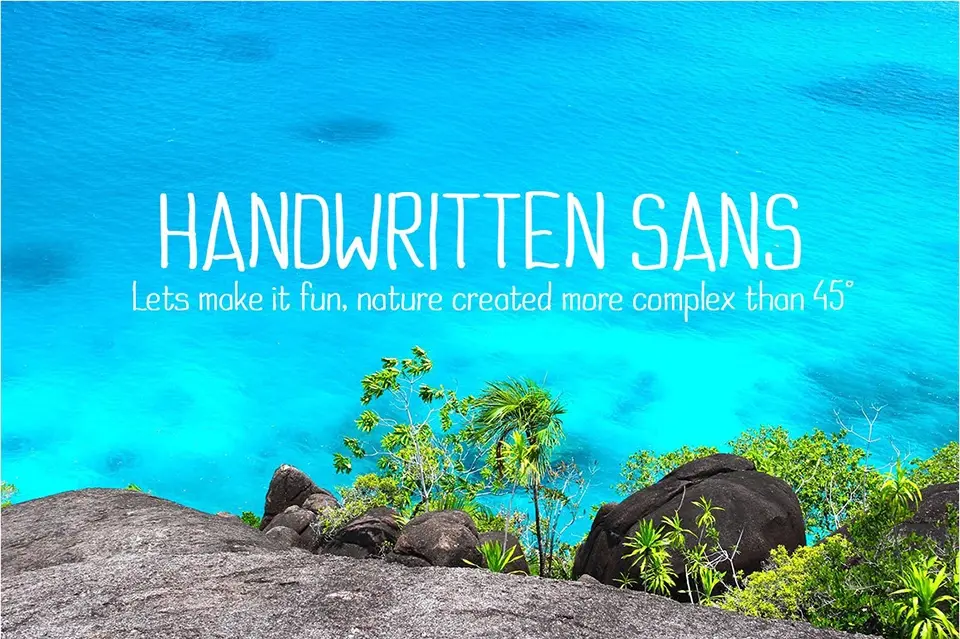 Handwritten Sans Font
