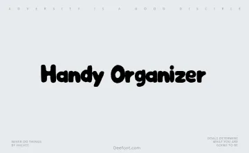 Handy Organizer Font
