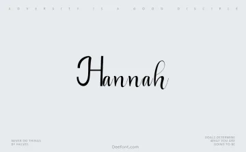 Hannah Font