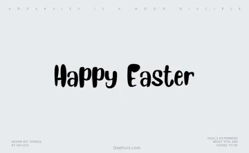 Happy Easter Font