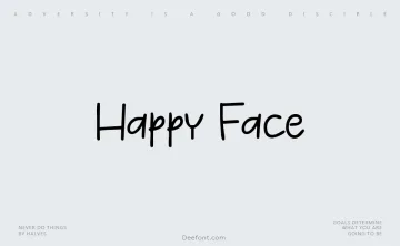 Happy Face Font