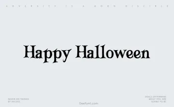 Happy Halloween Font