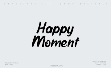 Happy Moment Typeface