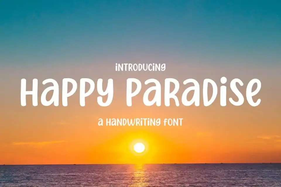 Happy Paradise Font