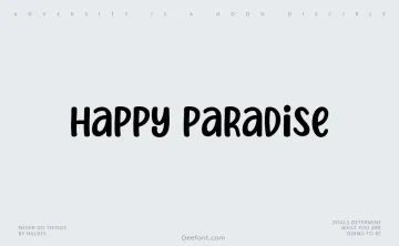 Happy Paradise Font
