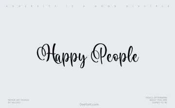 Happy People Font