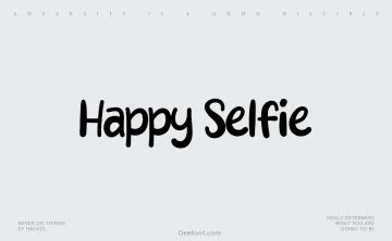 Happy Selfie Font