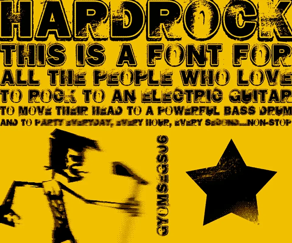 Hard Rock Font