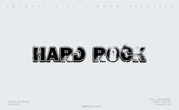 Hard Rock Font