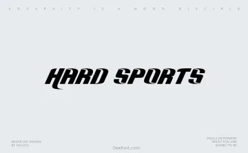 Hard Sports Font