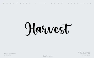 Harvest Font