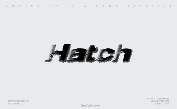 Hatch Font