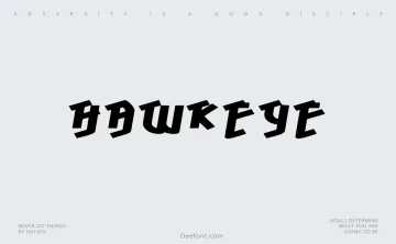 Hawkeye Font