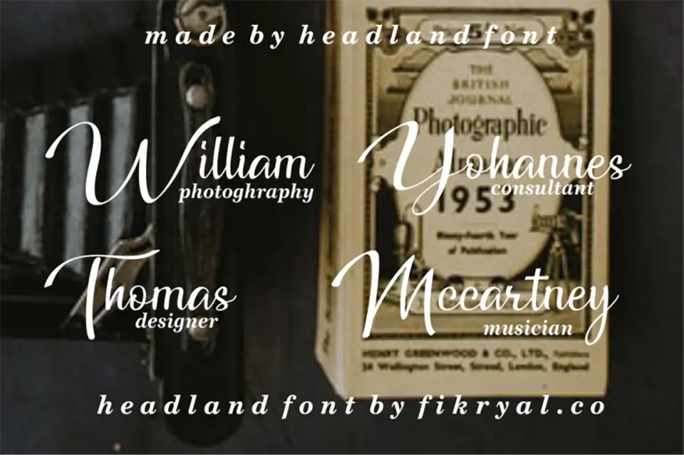 Headland Script Font