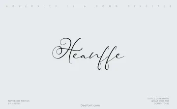 Heanffe Font