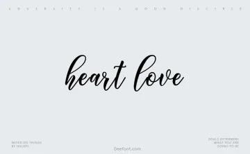 Heart Love Font