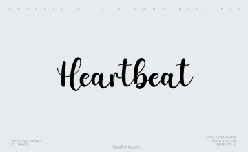 Heartbeat Font