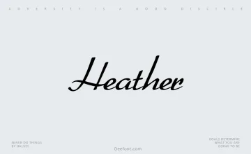 Heather Font
