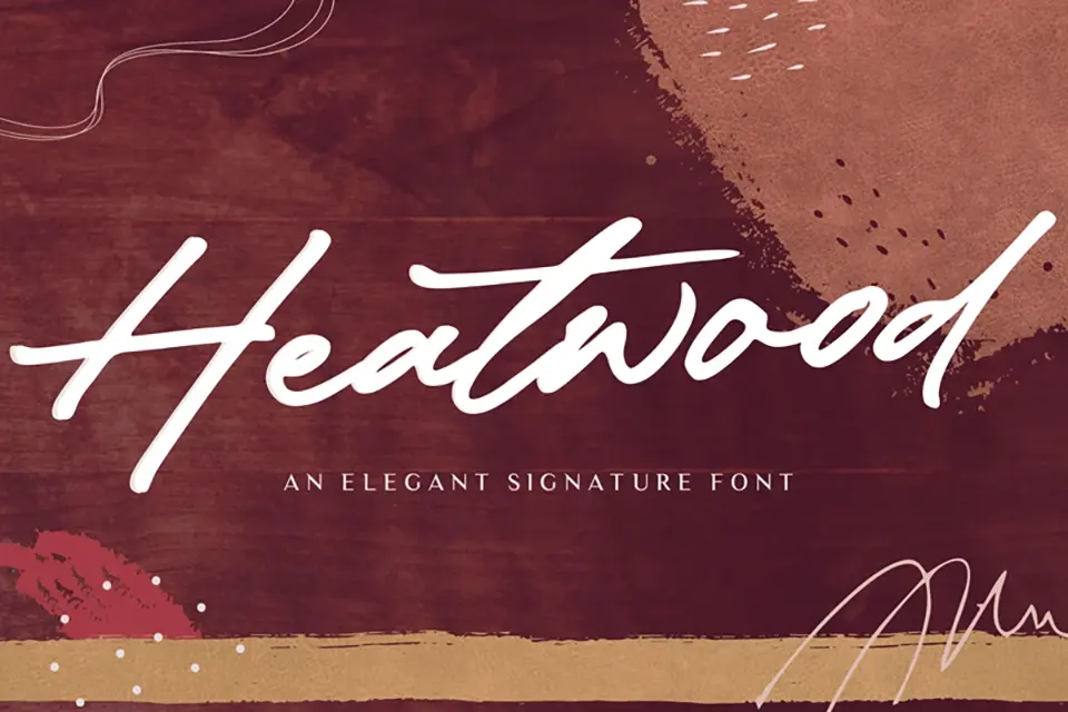 Heatwood Font