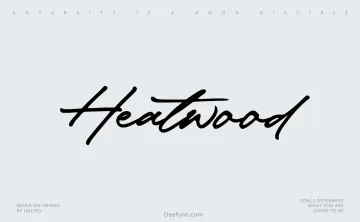 Heatwood Font