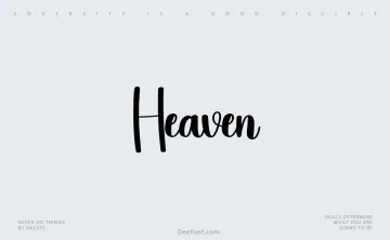 Heaven Font