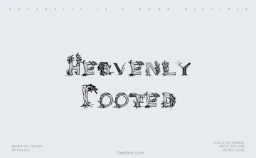 Heavenly Rooted Font