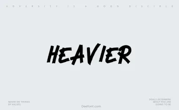 Heavier Font