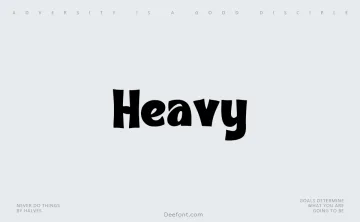 Heavy Font