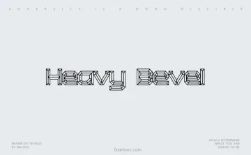 Heavy Bevel Font