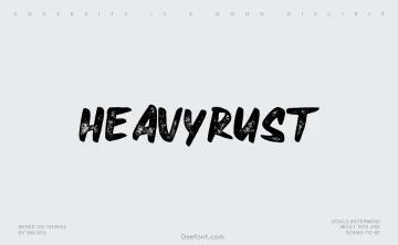 Heavyrust Font