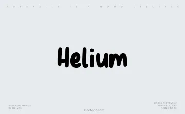 Helium Font