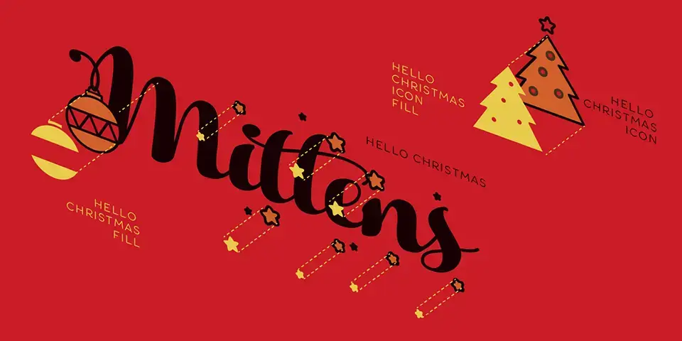 Hello Christmas Icons Font