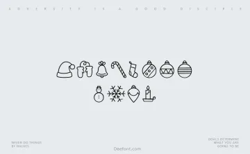 Hello Christmas Icons Font