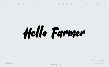 Hello Farmer Font