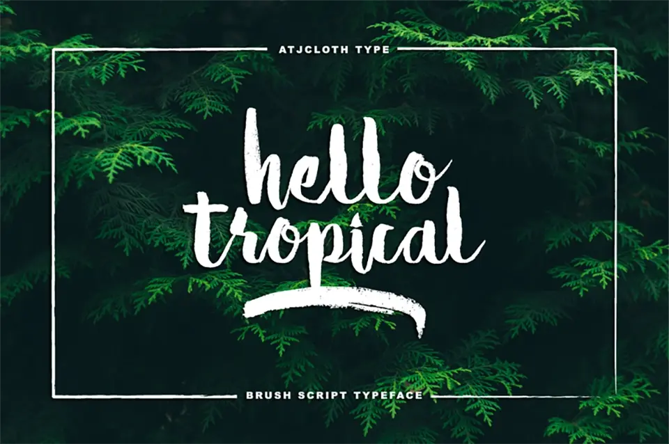 Hello Tropical Font