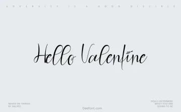 Hello Valentine Font