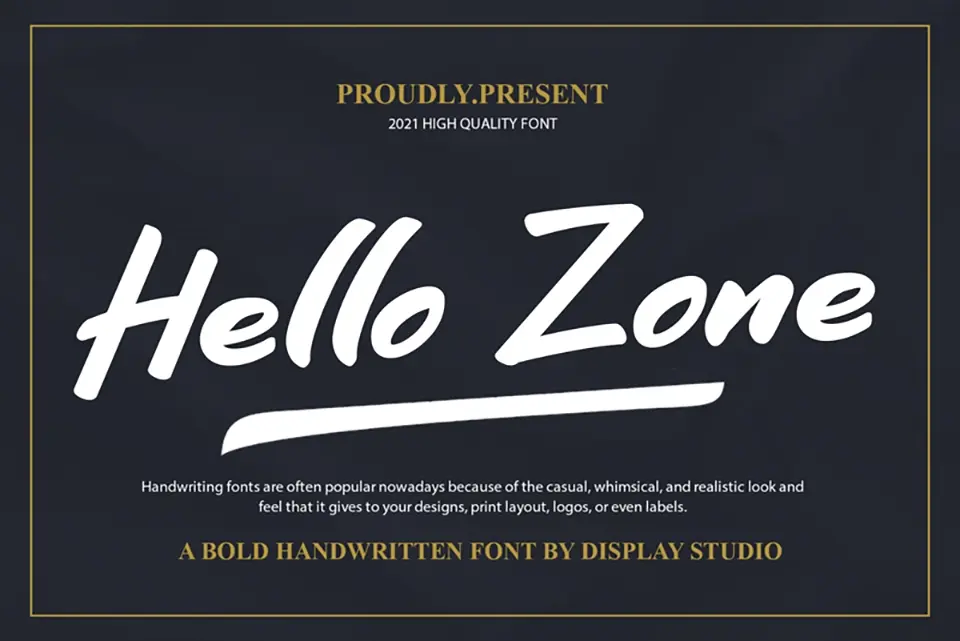 Hello Zone Font