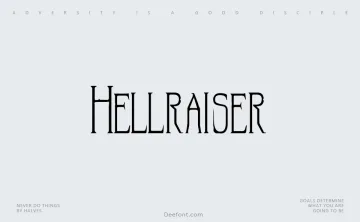 Hellraiser Font
