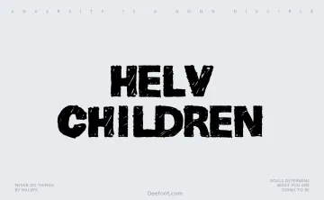 Helv Children Font