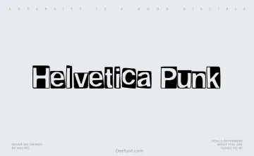 Helvetica Punk Font