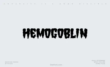 Hemogoblin Font