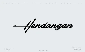 Hendangan Font