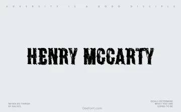 Henry McCarty Font