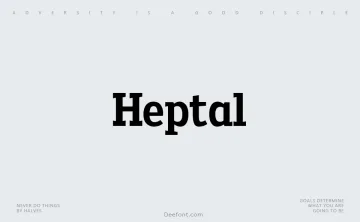 Heptal Font