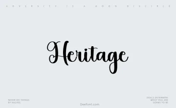 Heritage Font
