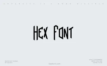 Hex Font