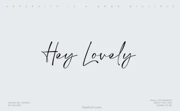 Hey Lovely Font