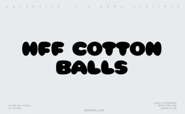 HFF Cotton Balls Font