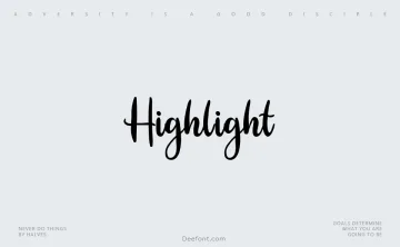 Highlight Font