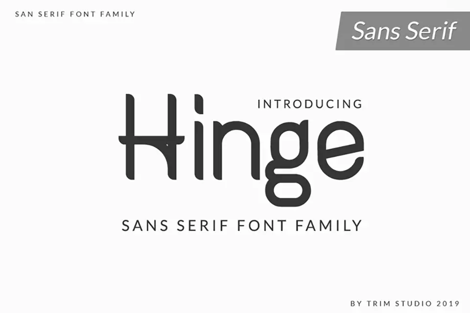 Hinge Font